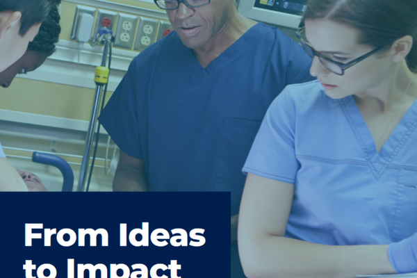 TAHSN Impact Report 2025 cover depicting clinicians examining a simulation mannequin