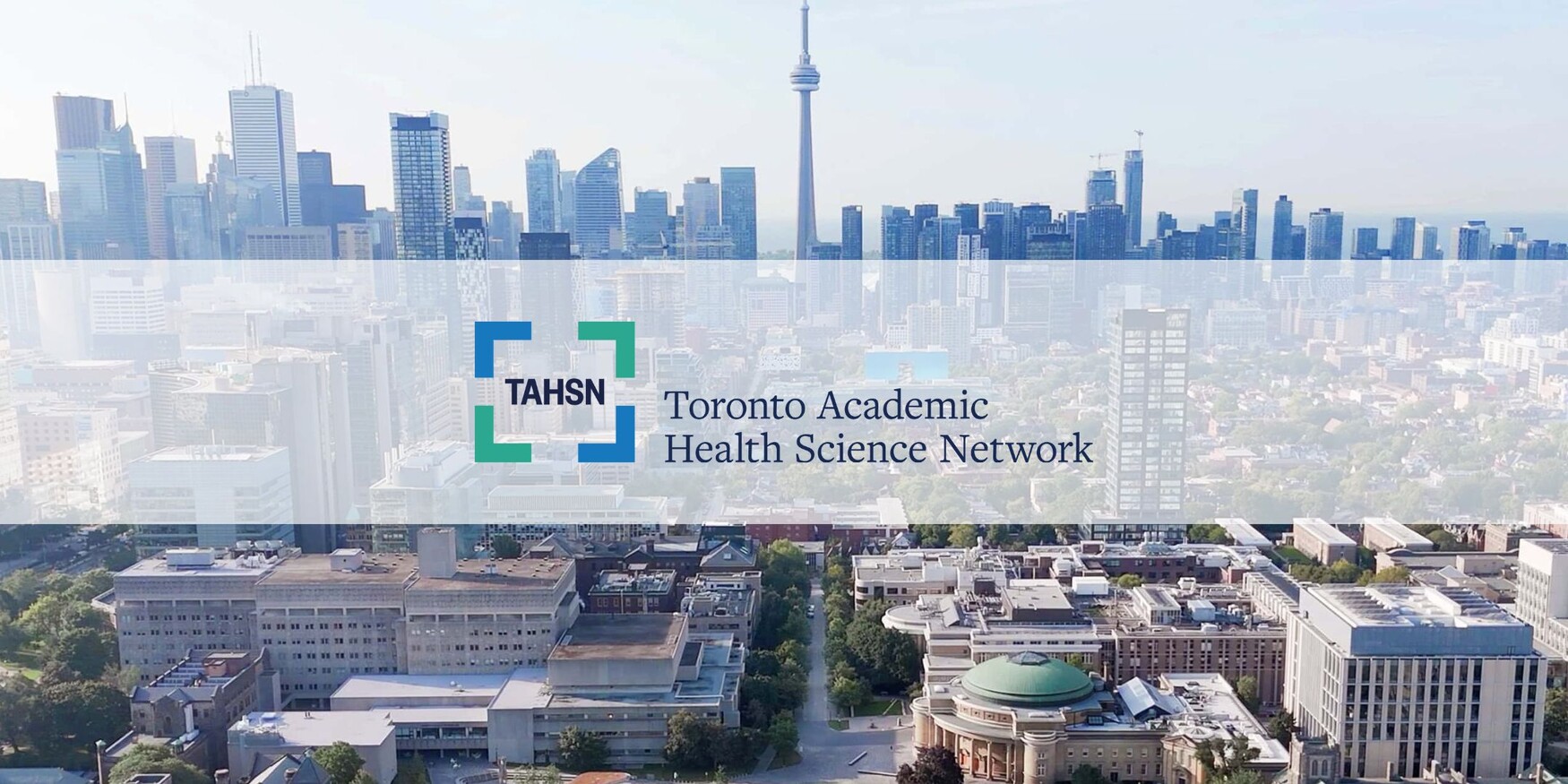 Toronto Academic Health Science Network and Toronto City Skyline